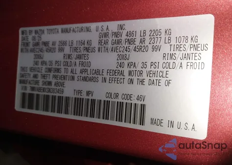 2025 Mazda Cx-50 2.5 S Premium Plus Package z USA, uszkodzony, nr VIN 7MMVABEMXSN383459